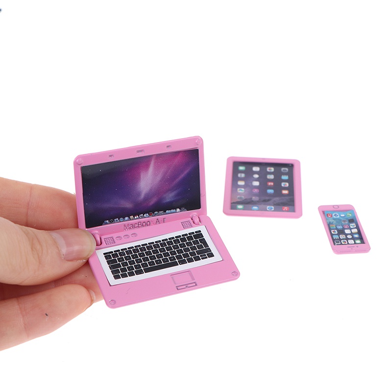 3Pcs/Set Simulation Mini Lapto - Tablet Accessories Set review and price