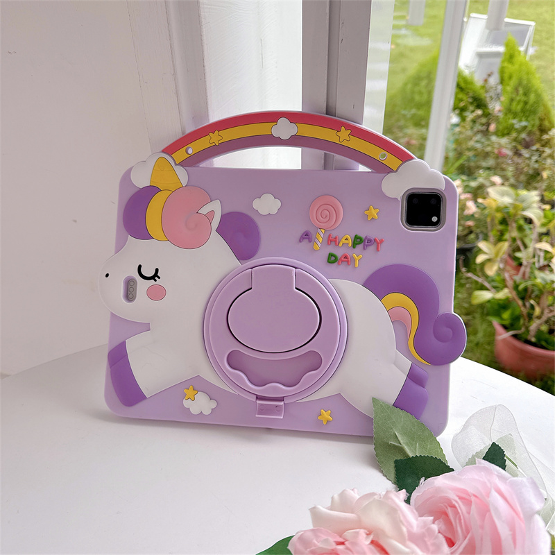 Cartoon Unicorn Kids Stand Tab - Samsung Tablet A9 Accessories review and price