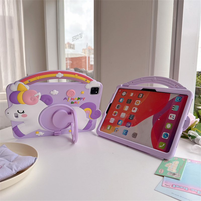 Cartoon Unicorn Kids Stand Tab - Samsung Tablet A9 Accessories review and price