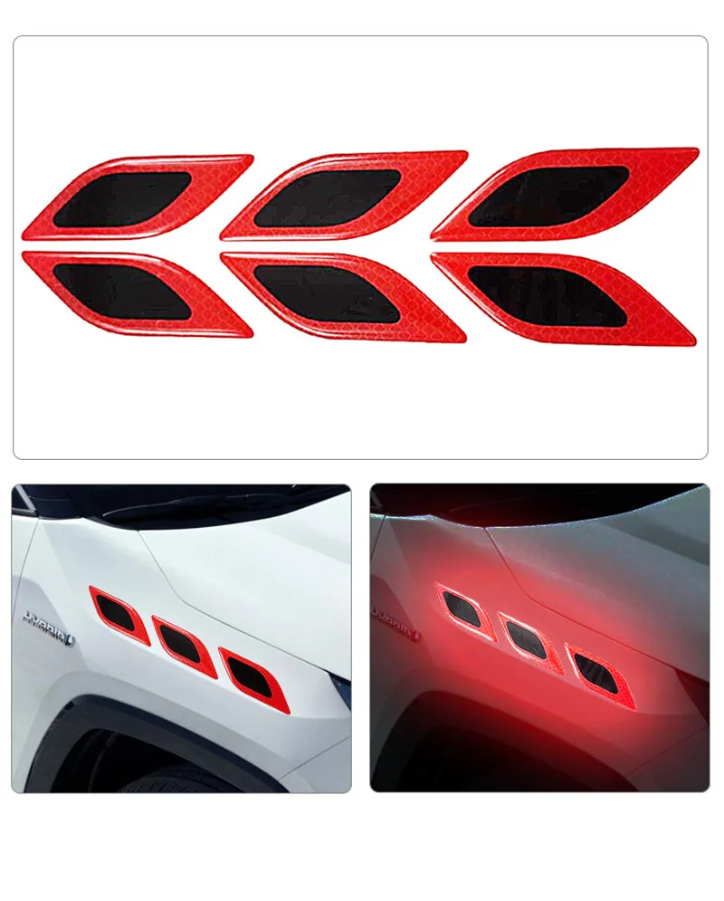 6pcs/Set Car Reflective Sticke - Tablet Accessories Set review and price